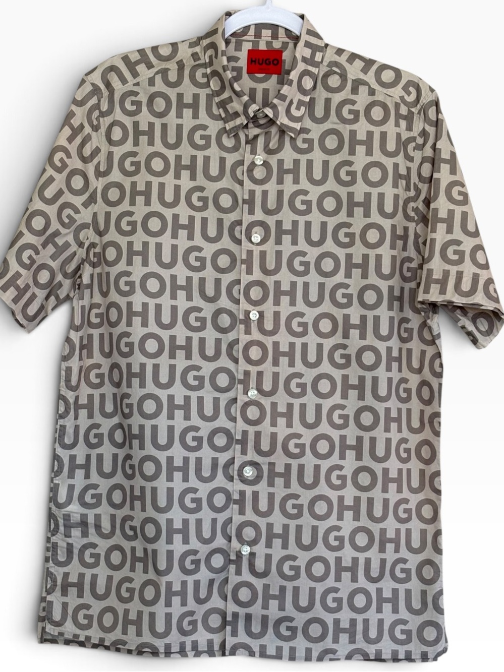 Hugo Boss  Ellino Logo Button Down Shirt Size M